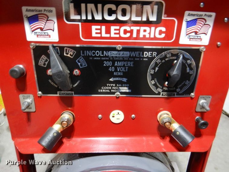 image for item DL3396 Lincoln SA200 Shorthood  generator