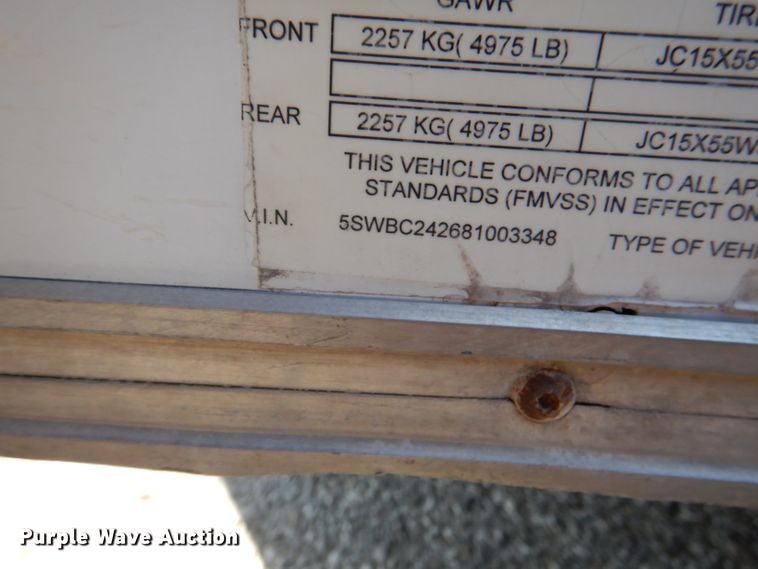 image for item DL8978 2008 Frontier 8524TAVN  enclosed cargo trailer