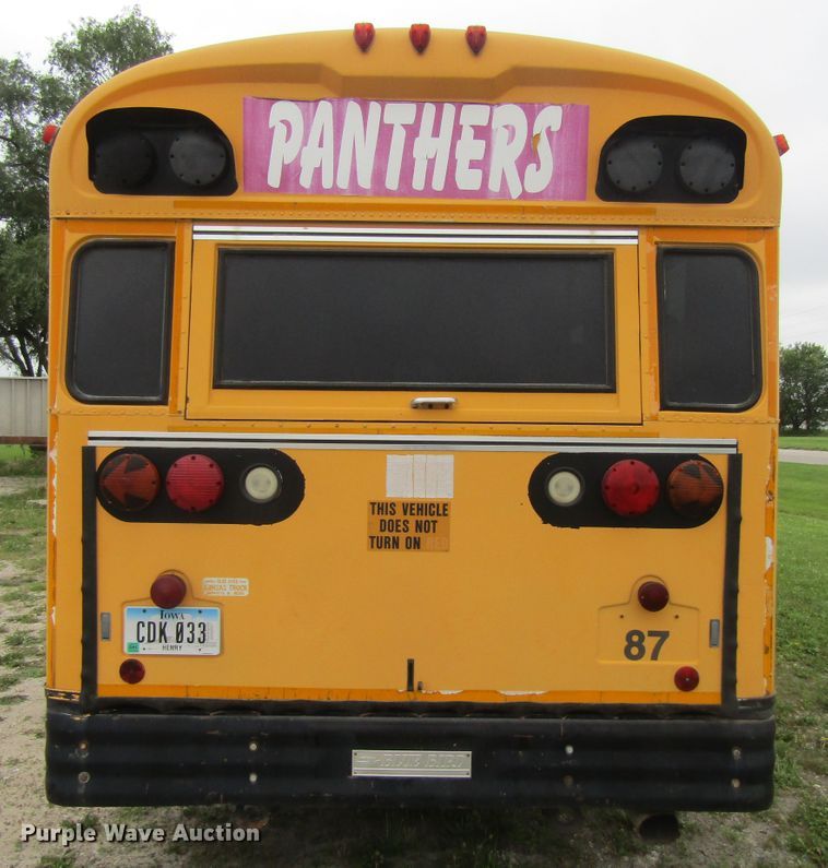 image for item EV9268 1998 Blue Bird All American  school bus