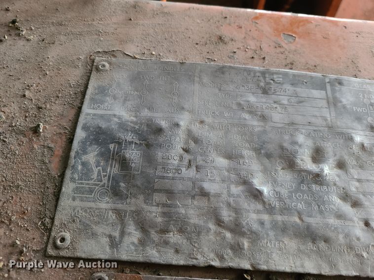 image for item IC9803 Yale G83P-GET-74  forklift