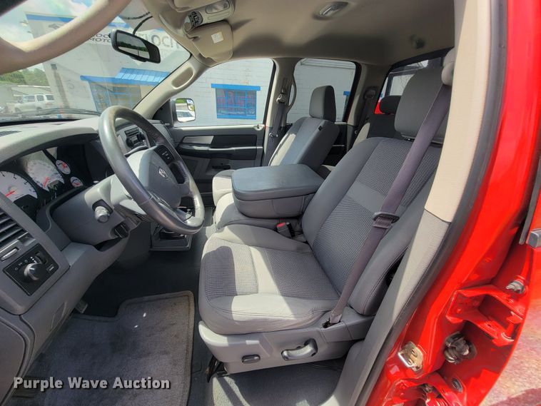 image for item IF9971 2008 Dodge Ram 1500  Quad Cab utility bed pickup truck