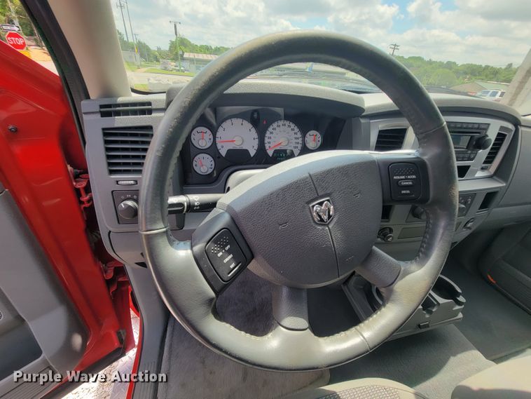 image for item IF9971 2008 Dodge Ram 1500  Quad Cab utility bed pickup truck