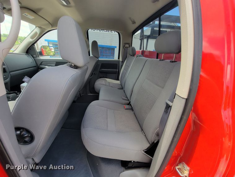 image for item IF9971 2008 Dodge Ram 1500  Quad Cab utility bed pickup truck