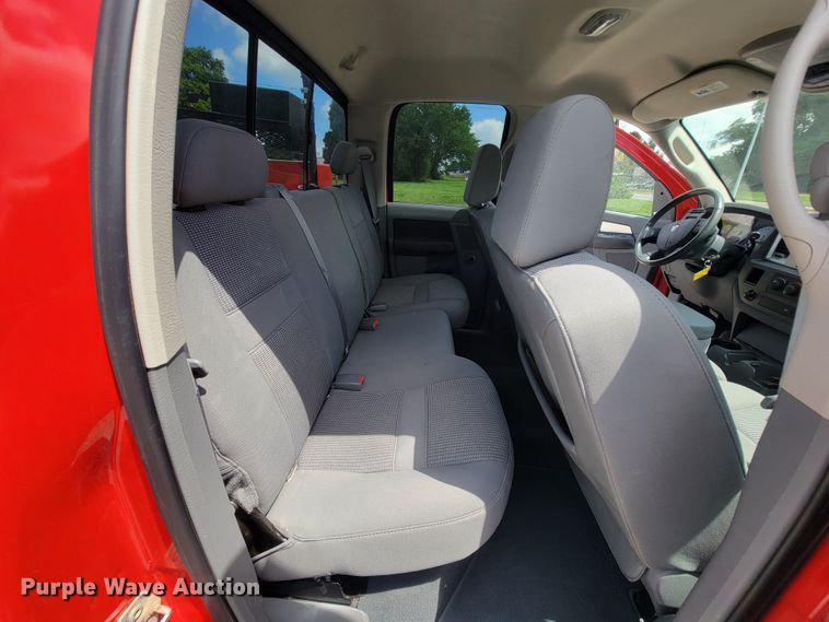 image for item IF9971 2008 Dodge Ram 1500  Quad Cab utility bed pickup truck