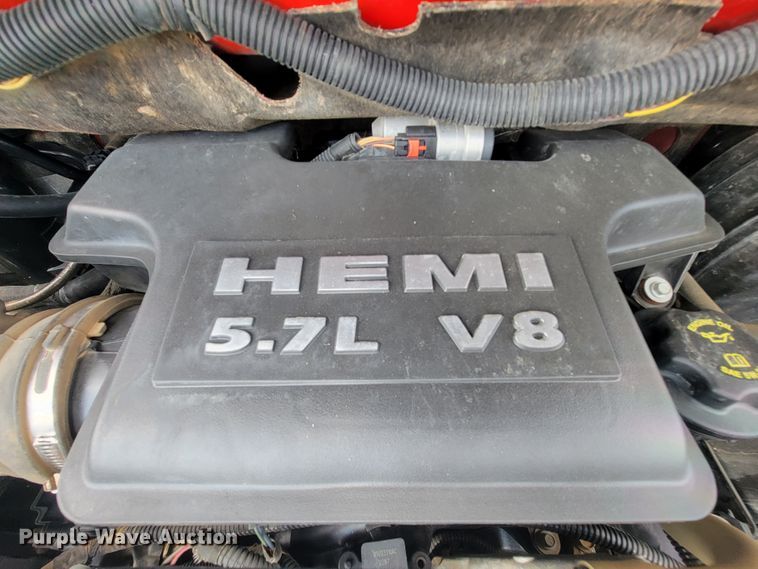 image for item IF9971 2008 Dodge Ram 1500  Quad Cab utility bed pickup truck