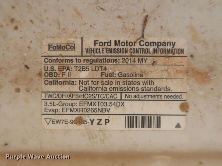 image for item IO9223 2014 Ford F150 XLT  SuperCrew pickup truck