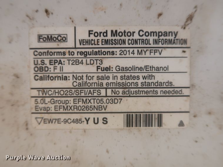 image for item IO9224 2014 Ford F150 XLT  SuperCrew pickup truck