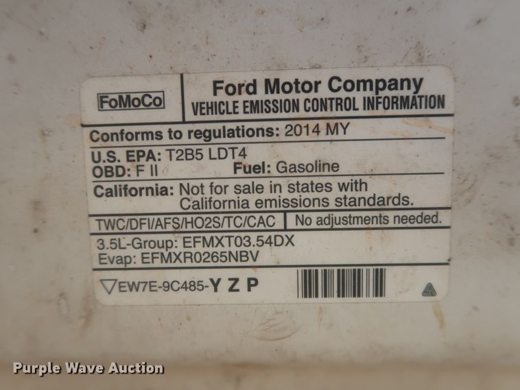 image for item IO9225 2014 Ford F150 XLT  SuperCab pickup truck