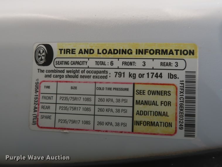 image for item IO9225 2014 Ford F150 XLT  SuperCab pickup truck