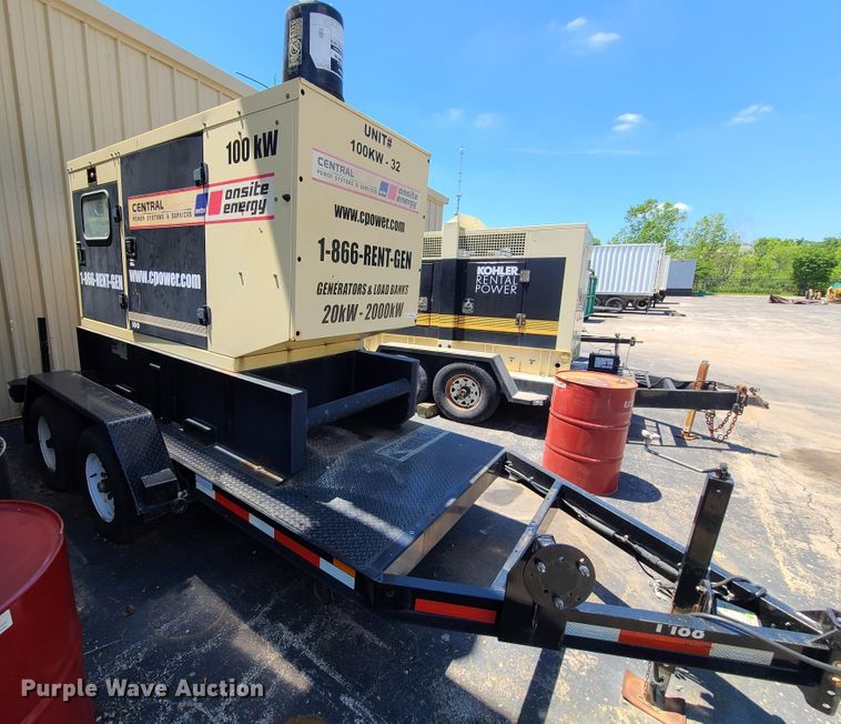 image for item IQ9192 Kohler 100KW  generator