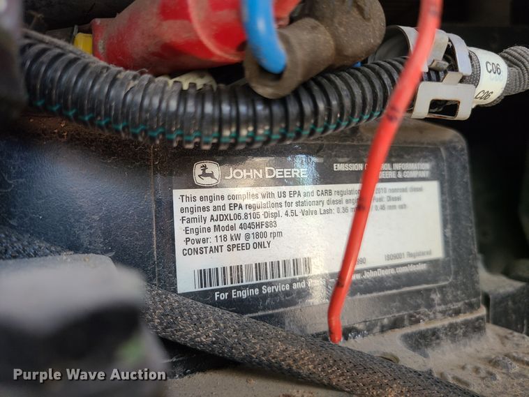 image for item IQ9192 Kohler 100KW  generator