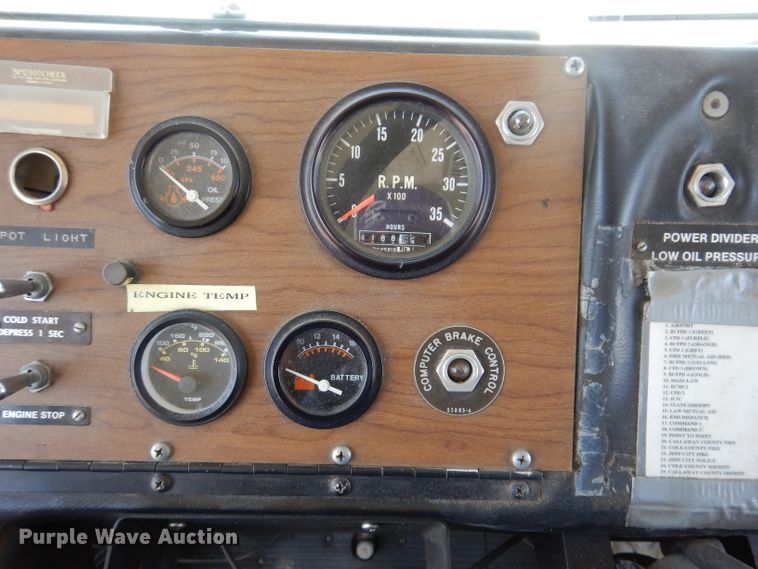 image for item IQ9701 1980 Oshkosh T-6  fire truck