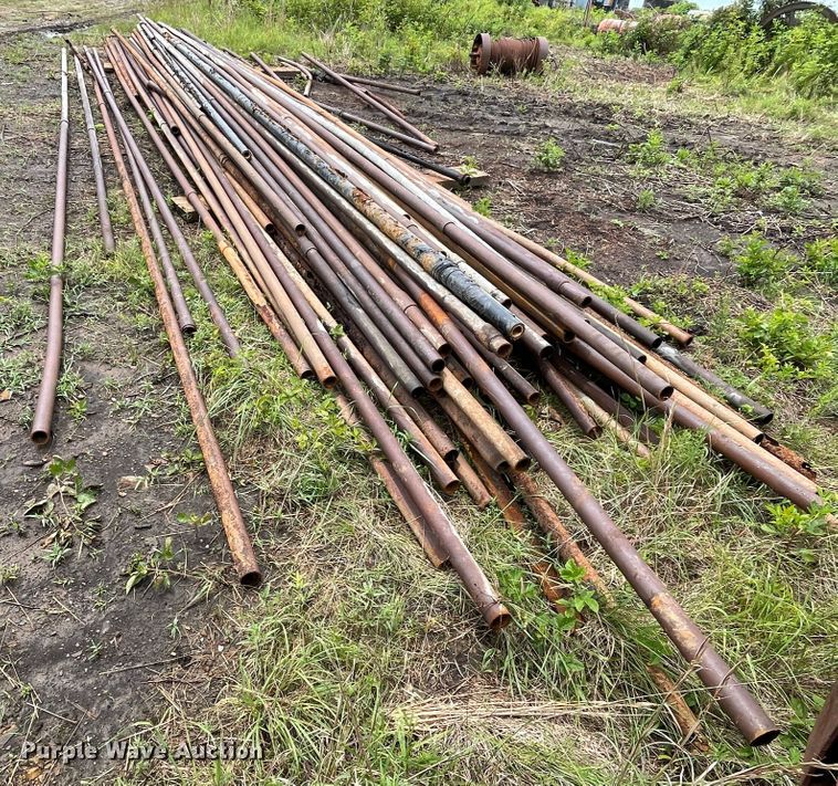 image for item IR9512 Approximately 50 2 3/8" diameter oilfield pipes