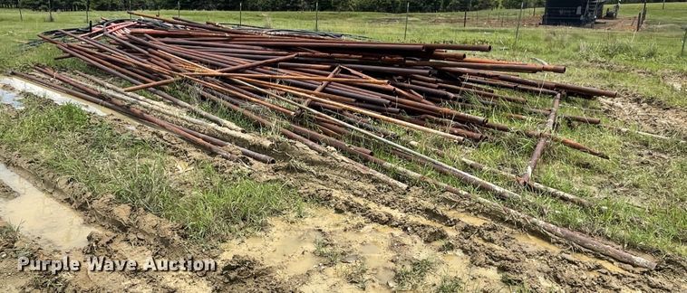 image for item IR9516 Approximately 100 2 3/8" diameter oilfield pipes