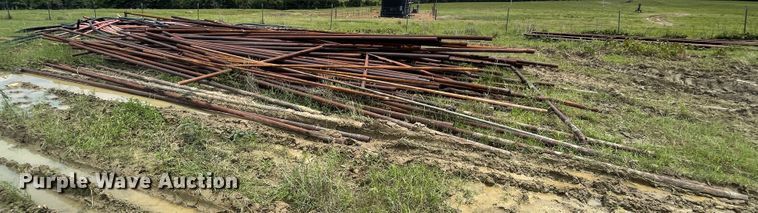 image for item IR9516 Approximately 100 2 3/8" diameter oilfield pipes