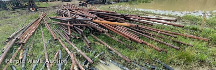 image for item IR9516 Approximately 100 2 3/8" diameter oilfield pipes