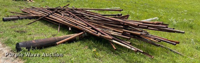 image for item IR9519 Approximately 75 2 3/8" diameter oilfield pipes