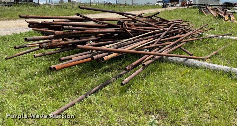 image for item IR9519 Approximately 75 2 3/8" diameter oilfield pipes