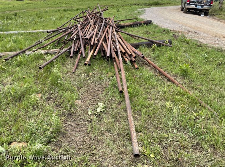 image for item IR9519 Approximately 75 2 3/8" diameter oilfield pipes