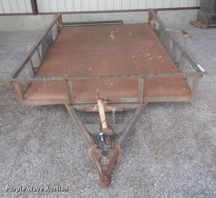 image for item IT9604 Shop built tilt deck utility trailer