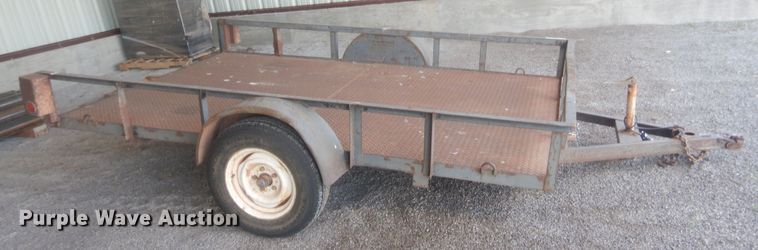 image for item IT9604 Shop built tilt deck utility trailer
