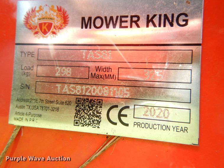 image for item IW9884 Mower King TAS61  rototiller