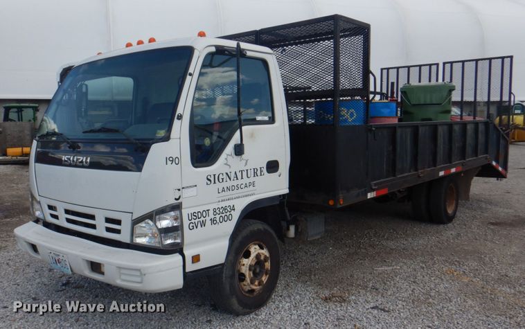 image for item JF9139 2006 Isuzu NPR  flatbed truck