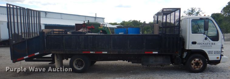 image for item JF9139 2006 Isuzu NPR  flatbed truck