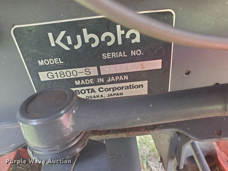 image for item JM9724 1999 Kubota G1800  lawn mower