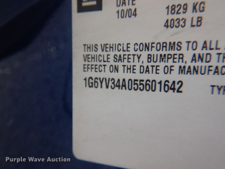 image for item JY9732 2005 Cadillac XLR  convertible