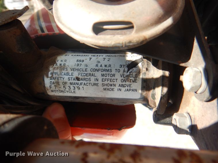 image for item JY9751 1973 Kawasaki 175  motorcycle