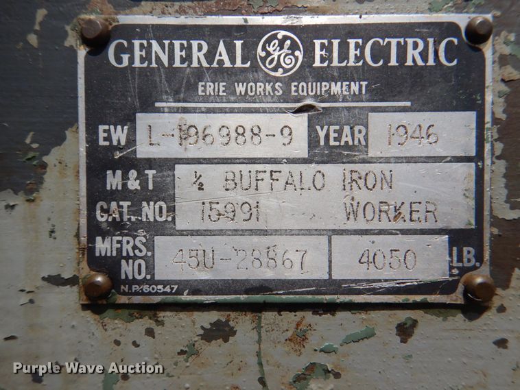 image for item JY9799 1946 Buffalo 15991  iron worker