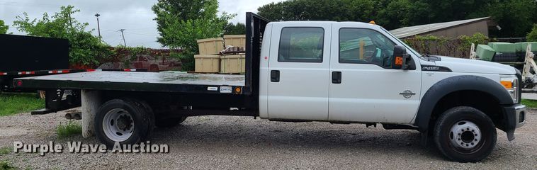 image for item L1342 2015 Ford F450 Super Duty  Crew Cab  flatbed truck