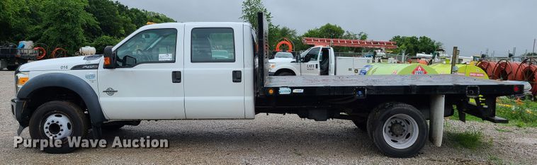 image for item L1342 2015 Ford F450 Super Duty  Crew Cab  flatbed truck