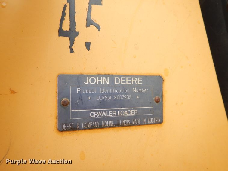 image for item DG0697 2005 John Deere 755C Series II  track loader