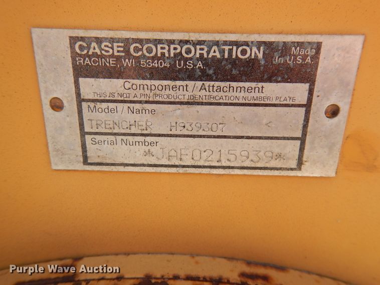 image for item DI6606 1997 Case 560  trencher