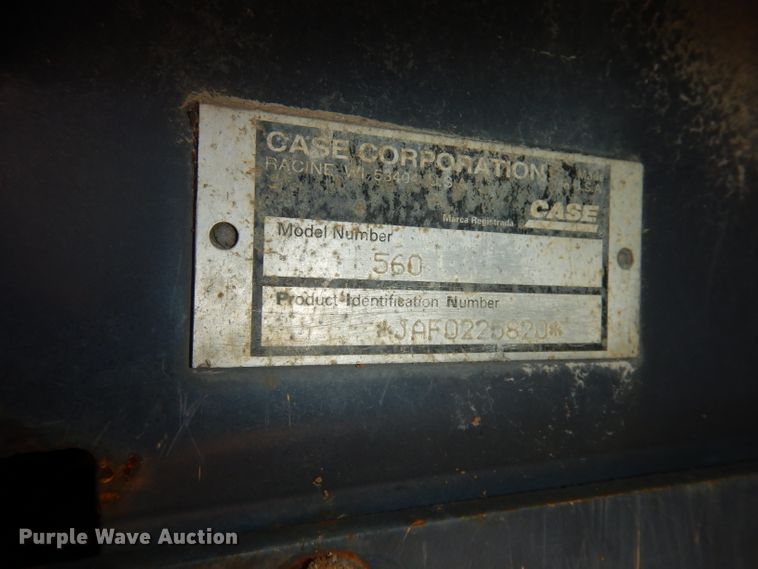 image for item DI6606 1997 Case 560  trencher