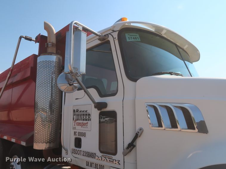 image for item DJ1940 2009 Mack GU713  dump truck