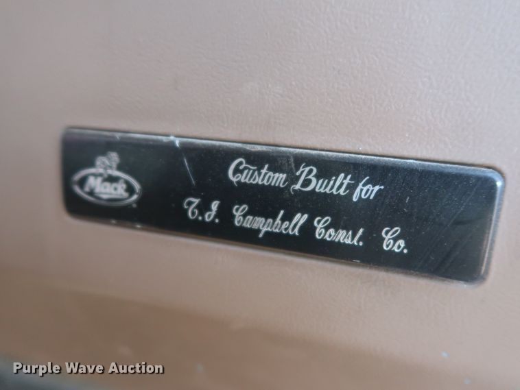 image for item DJ1940 2009 Mack GU713  dump truck