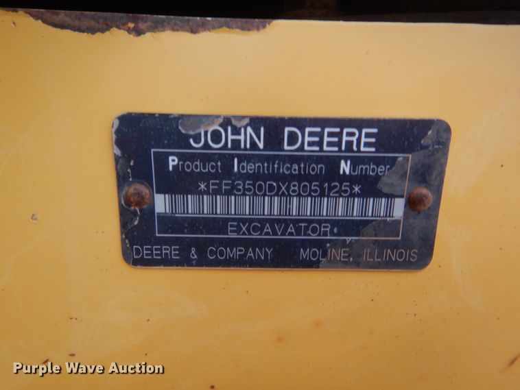 image for item DJ1945 2006 John Deere 350D LC  excavator
