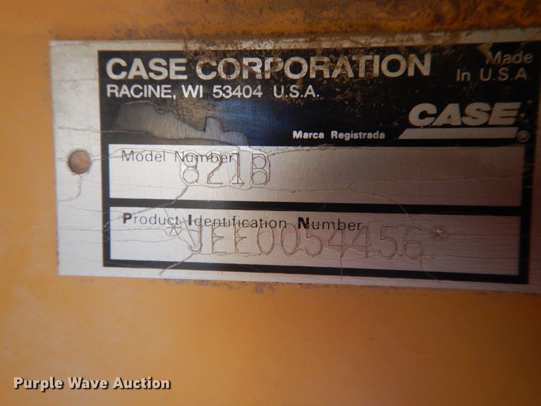 image for item DK8012 1997 Case 821B  wheel loader