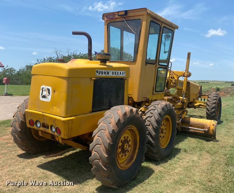 image for item DK8014 1978 John Deere 570A  rigid frame motor grader