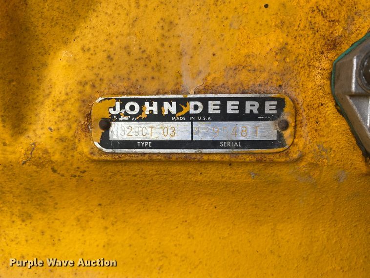 image for item DK8014 1978 John Deere 570A  rigid frame motor grader