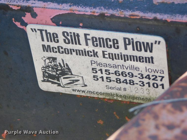 image for item DK8608 Silt fence plow