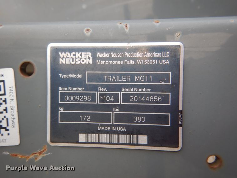 image for item DL3342 Wacker Neuson G25  generator