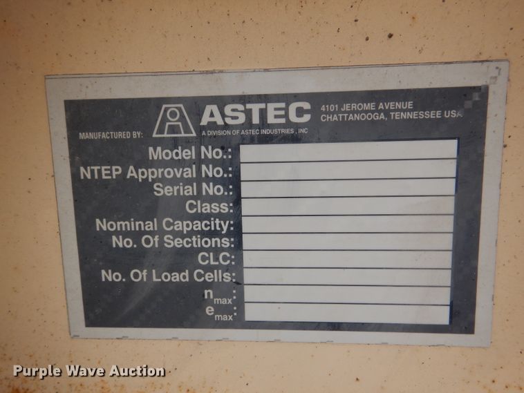 image for item DL3348 Astec  truck scale