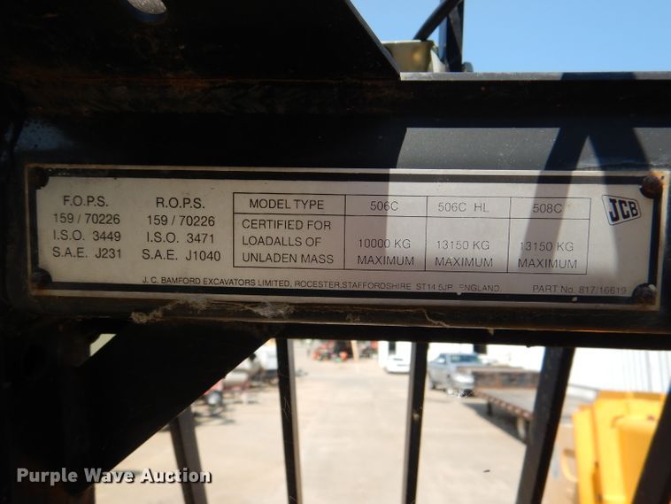 image for item DL3360 2005 JCB 506C  telehandler
