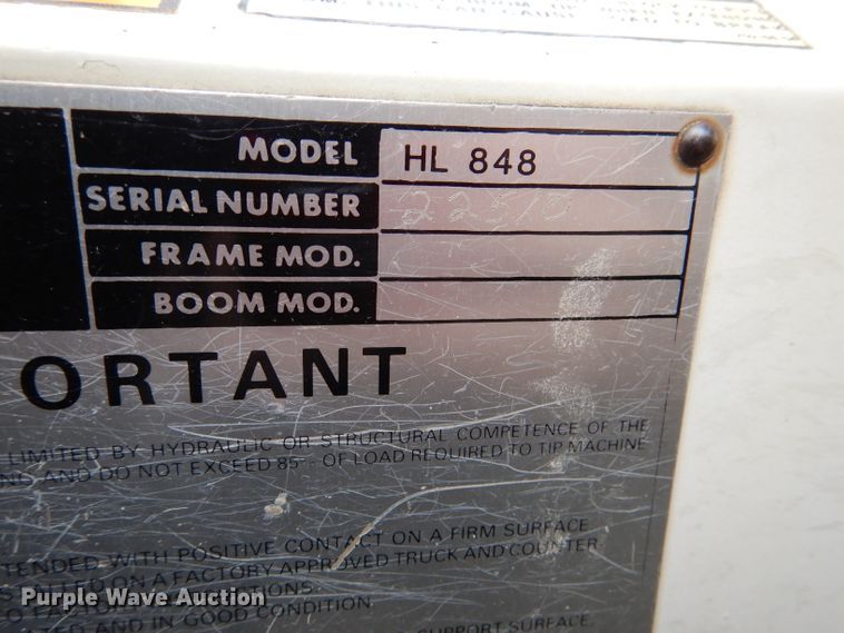 image for item DL3361 1985 GMC C7000  crane truck