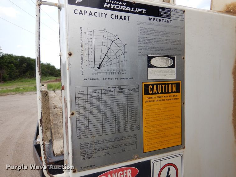 image for item DL3361 1985 GMC C7000  crane truck