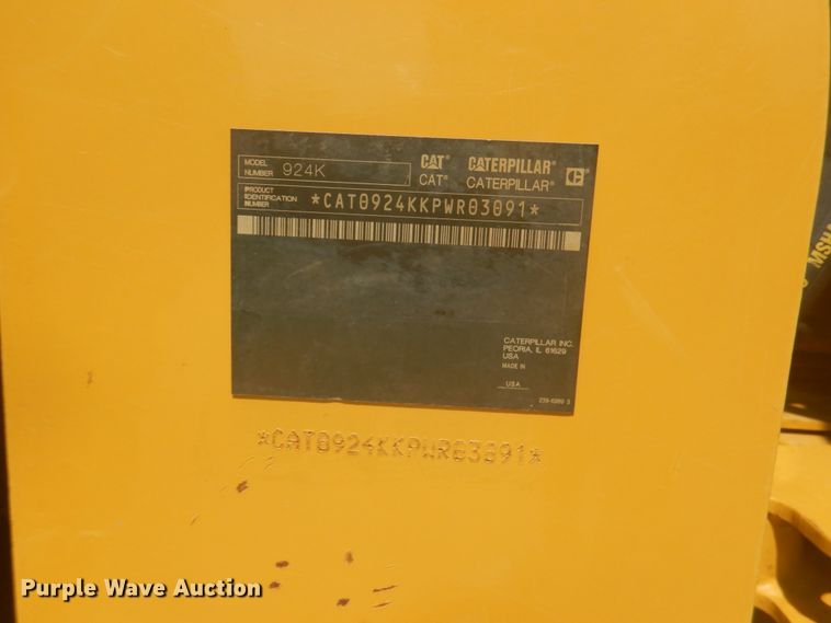 image for item DL4992 2014 Caterpillar 924K  wheel loader